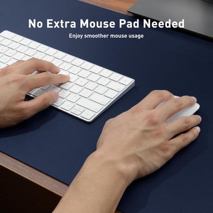 Large Desk Mat Dark Blue