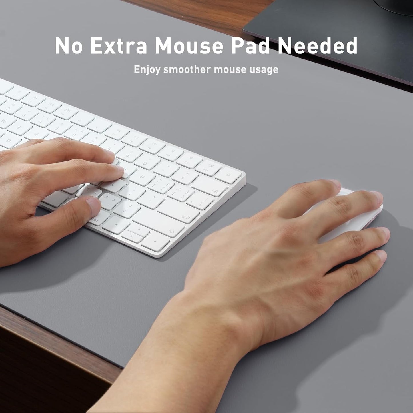 Large Desk Mat Gray