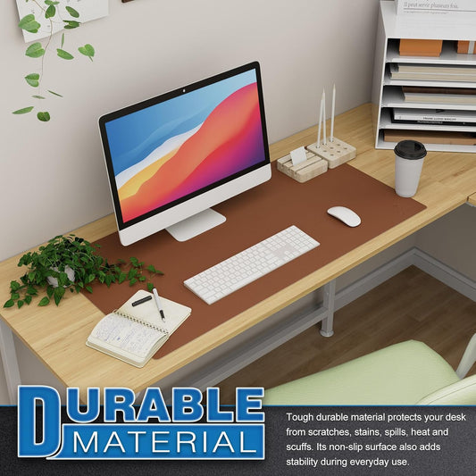 Large Desk Mat Brown