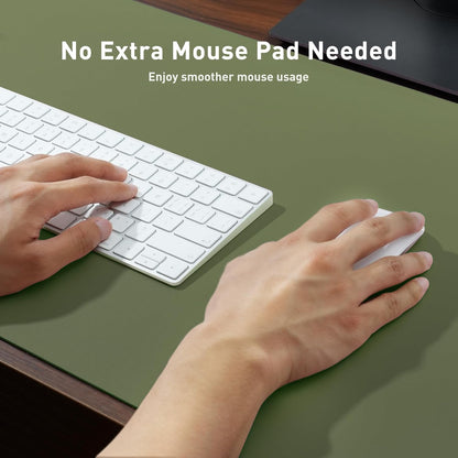 Large Desk Mat Olive Green