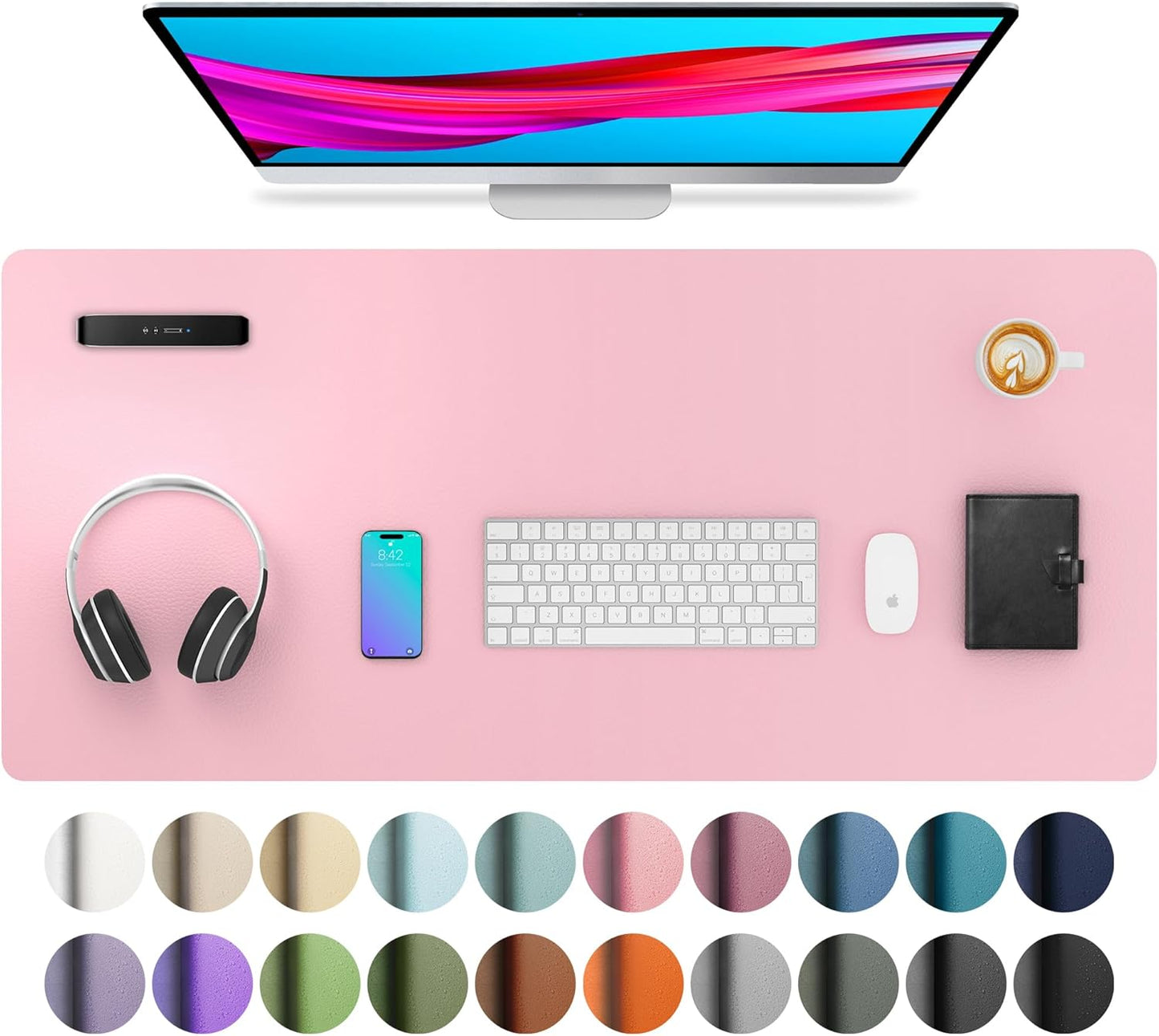 Large Desk Mat Pink