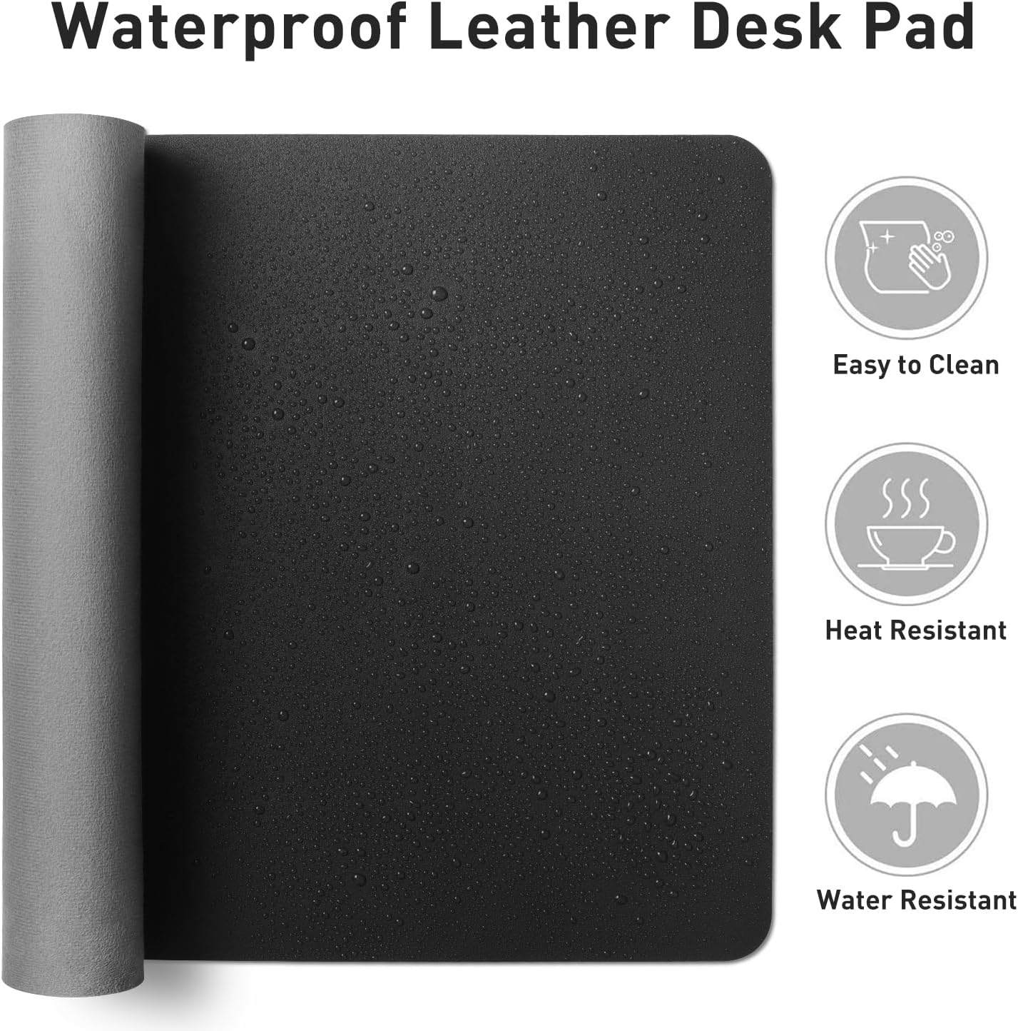 Large Desk Mat Black