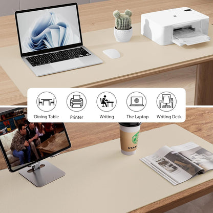 Large Desk Mat Beige