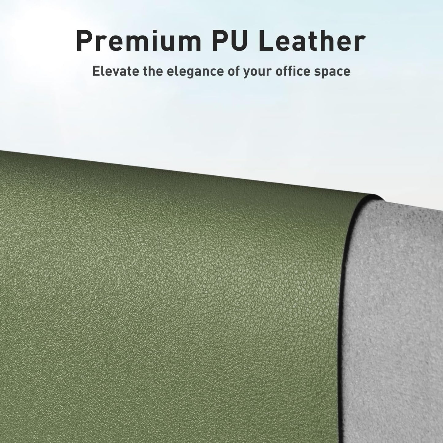 Large Desk Mat Olive Green