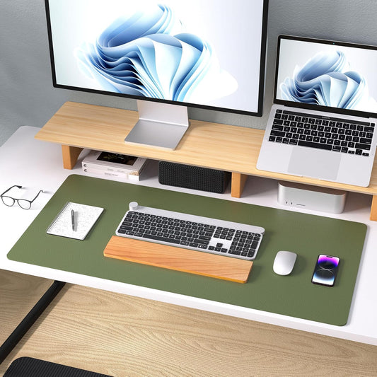 Large Desk Mat Olive Green