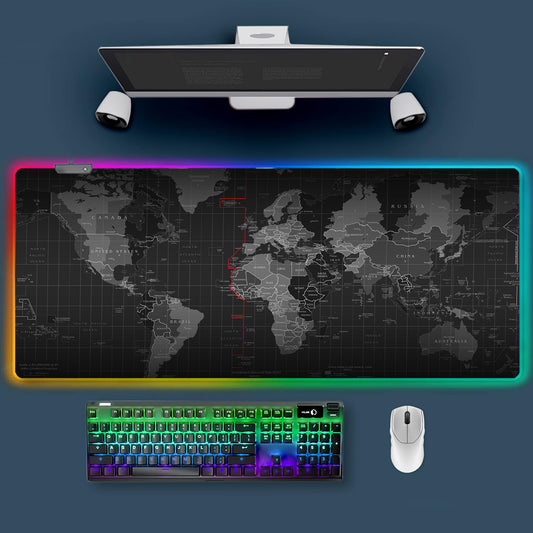 RGB Gaming Mousepad WorldMap