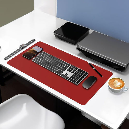 Dual-Sided Desk Mat Black + Red