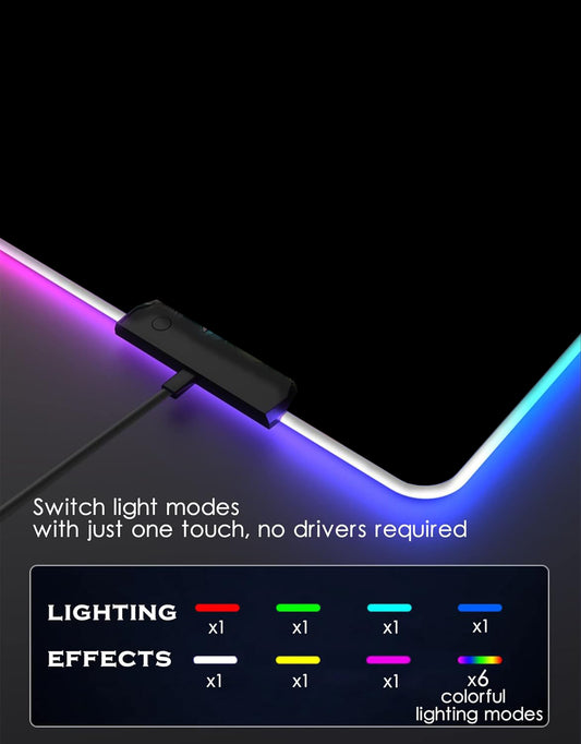 RGB Gaming Mousepad Black