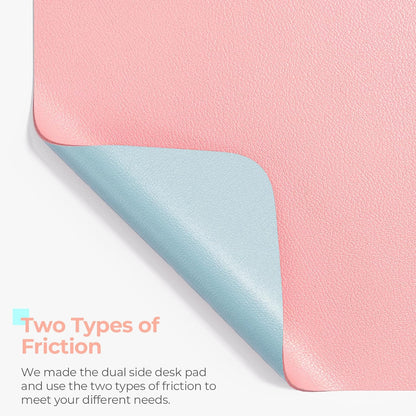 Dual-Sided Desk Mat Pink + Blue